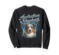 Australian Shepherd 90S Dog Lover Sweatshirt - Custom Art Print for Adults - T-Shirt, Sweatshirt, Hoodie