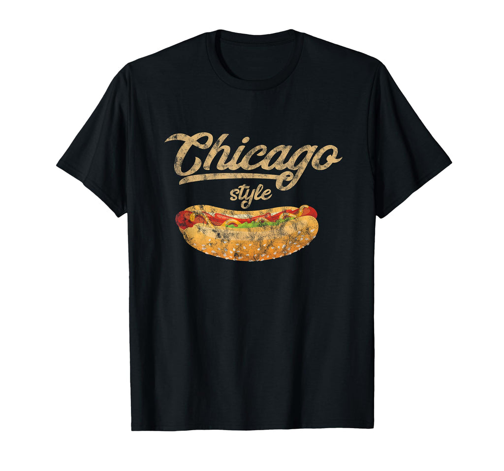 Chicago Hot Dog Hotdog Gift T-Shirt - Aesthetic Graphic Men Women - T-Shirt, Sweatshirt, Hoodie