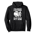 Baseball Catcher Mom Proud Baseball Hoodie - Trendy Graphic for Adults - T-Shirt, Sweatshirt, Hoodie