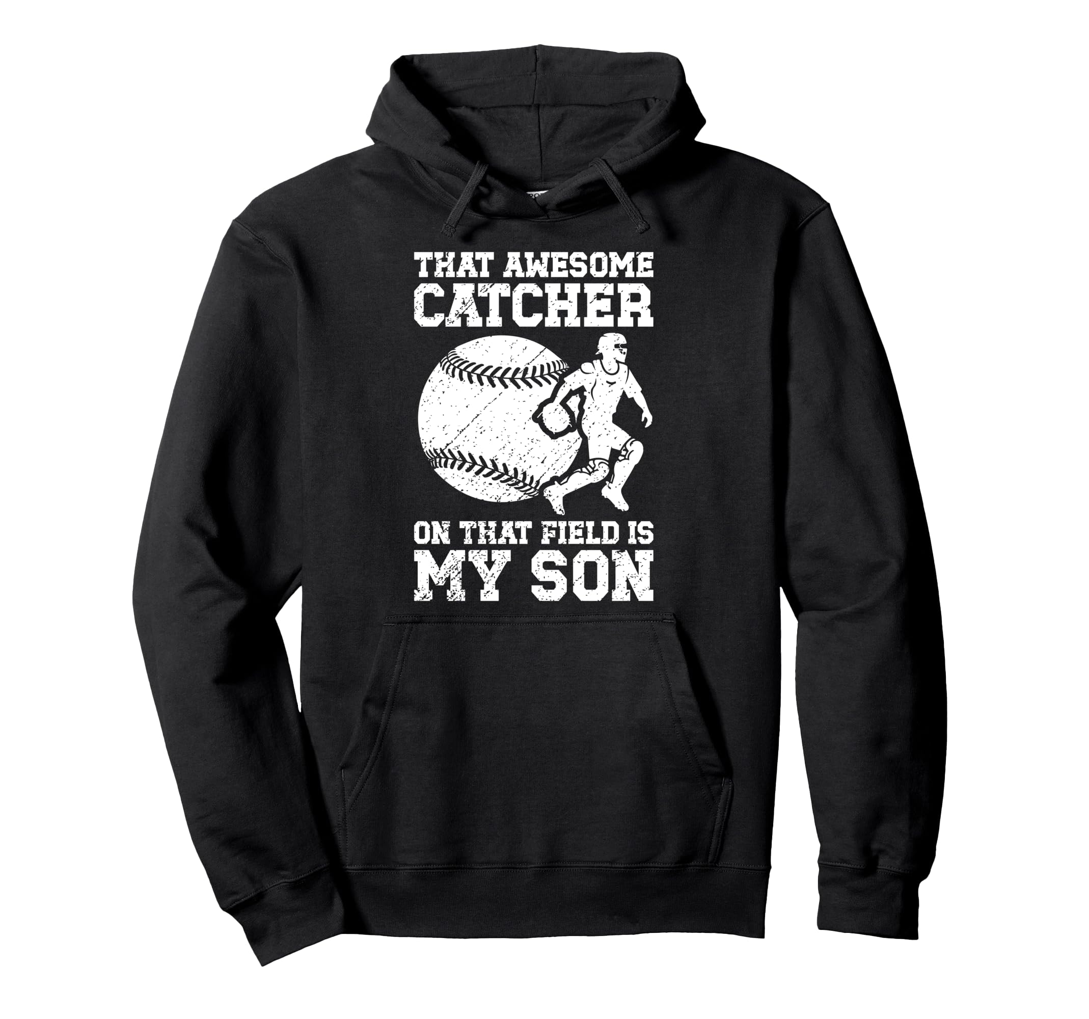 Baseball Catcher Mom Proud Baseball Hoodie - Trendy Graphic for Adults - T-Shirt, Sweatshirt, Hoodie