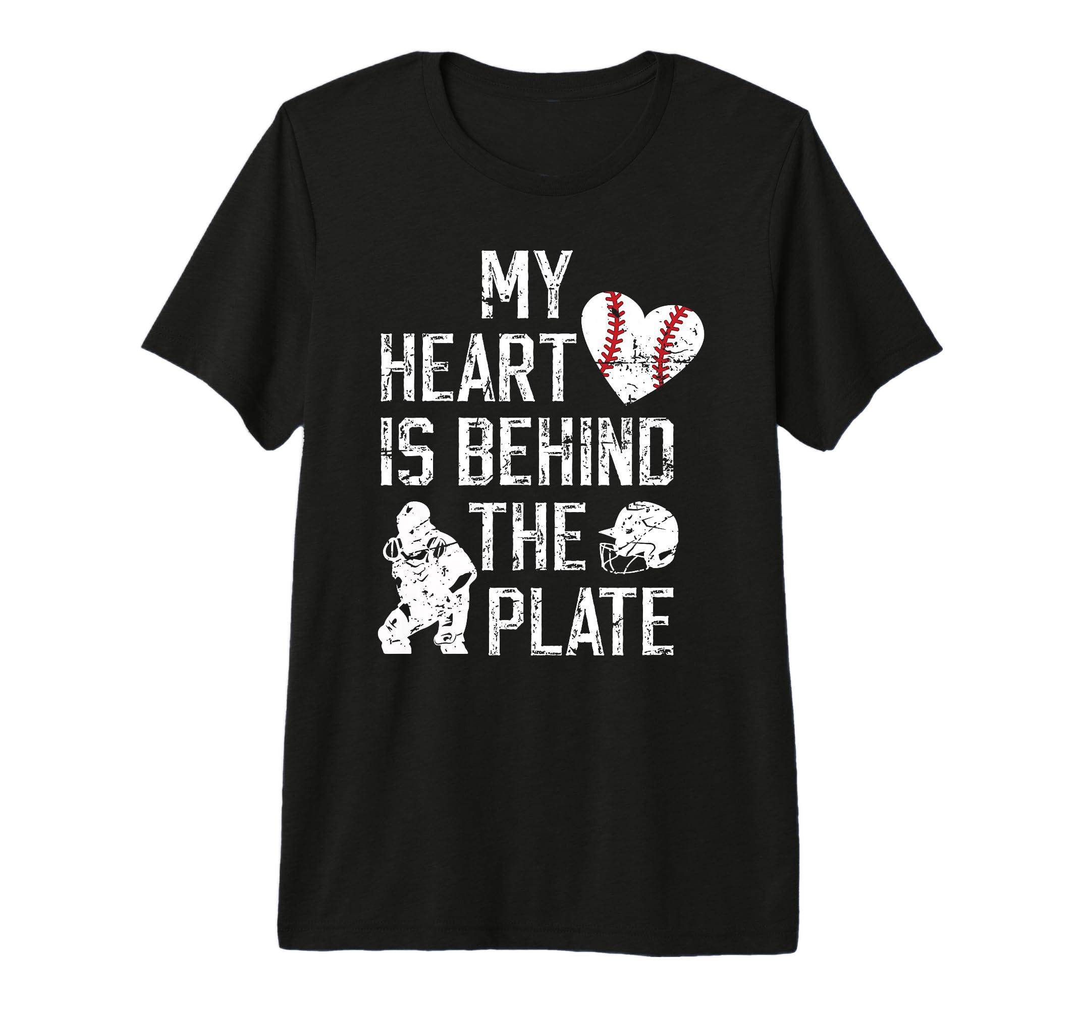 Behind Plate Baseball Catcher Mom T-Shirt - Minimalist Print Men Women - T-Shirt, Sweatshirt, Hoodie
