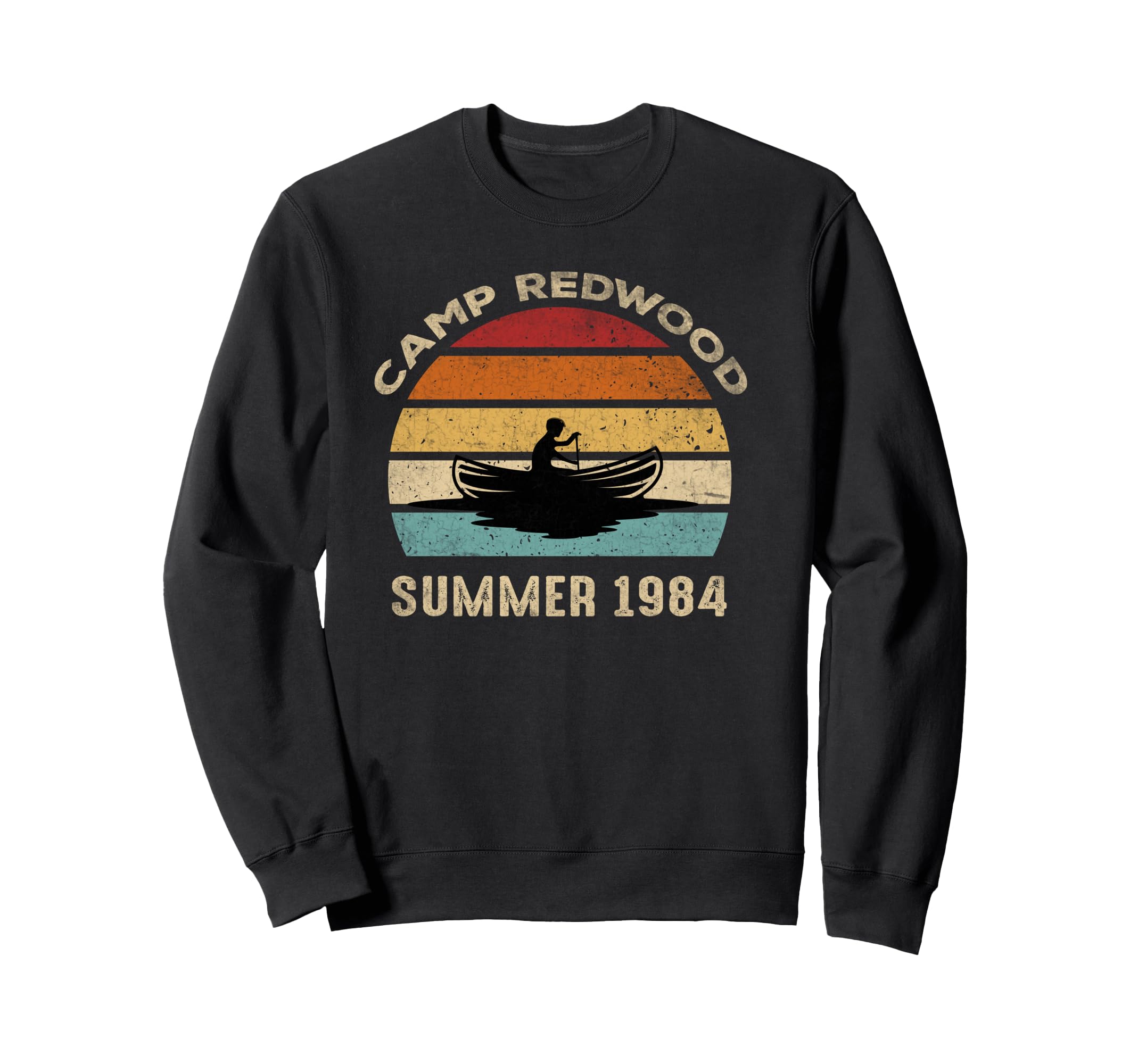 Distressed Camp Redwood 1984 Sweatshirt - Streetwear Style Unisex - T-Shirt, Sweatshirt, Hoodie