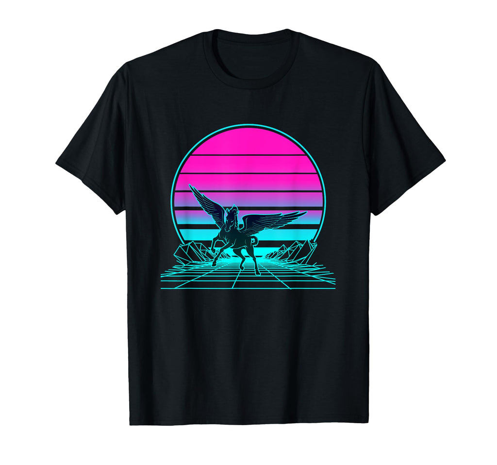 Sunset Pegasus T-Shirt - Minimalist Print for Adults - T-Shirt, Sweatshirt, Hoodie