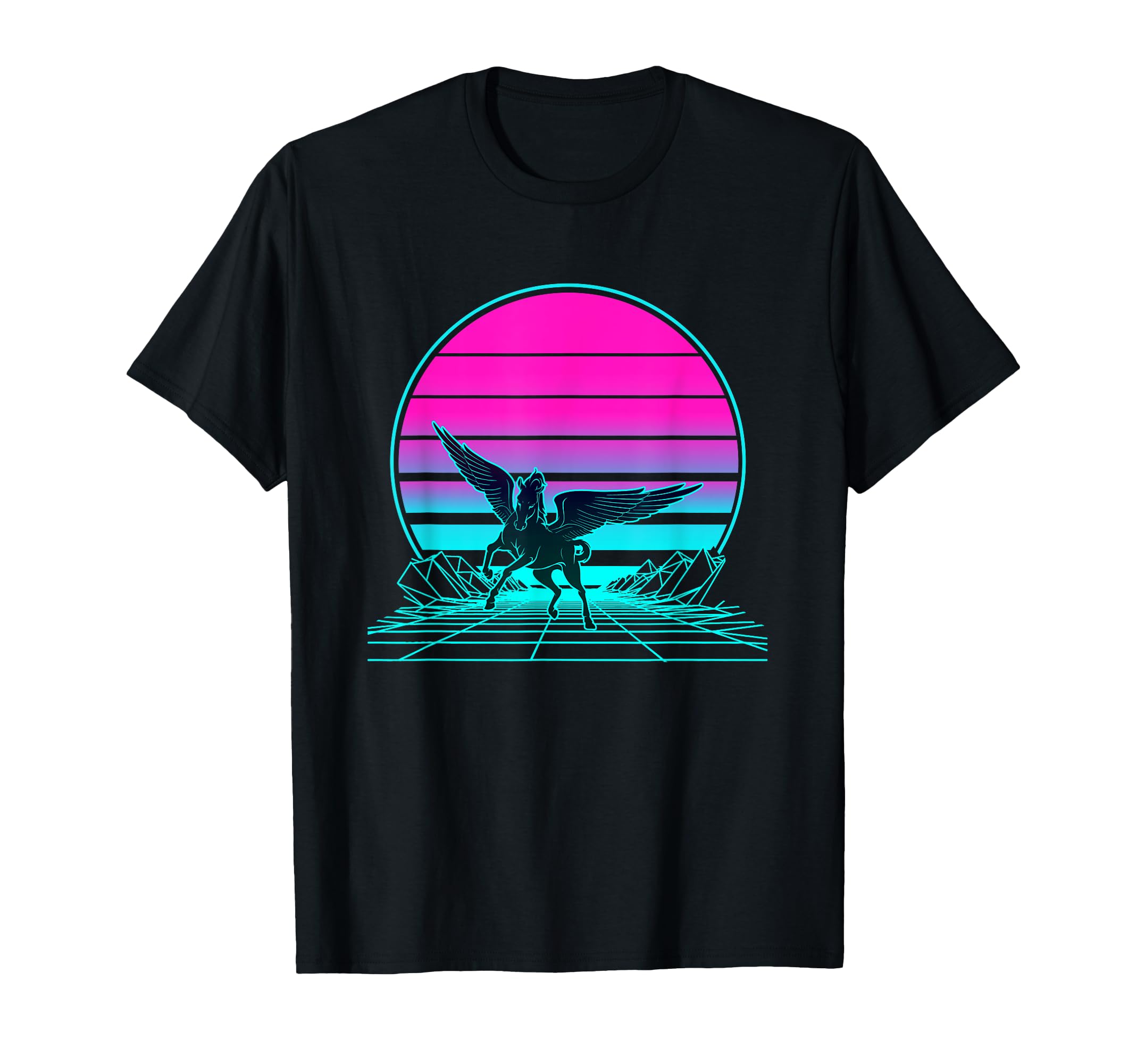 Sunset Pegasus T-Shirt - Minimalist Print for Adults - T-Shirt, Sweatshirt, Hoodie