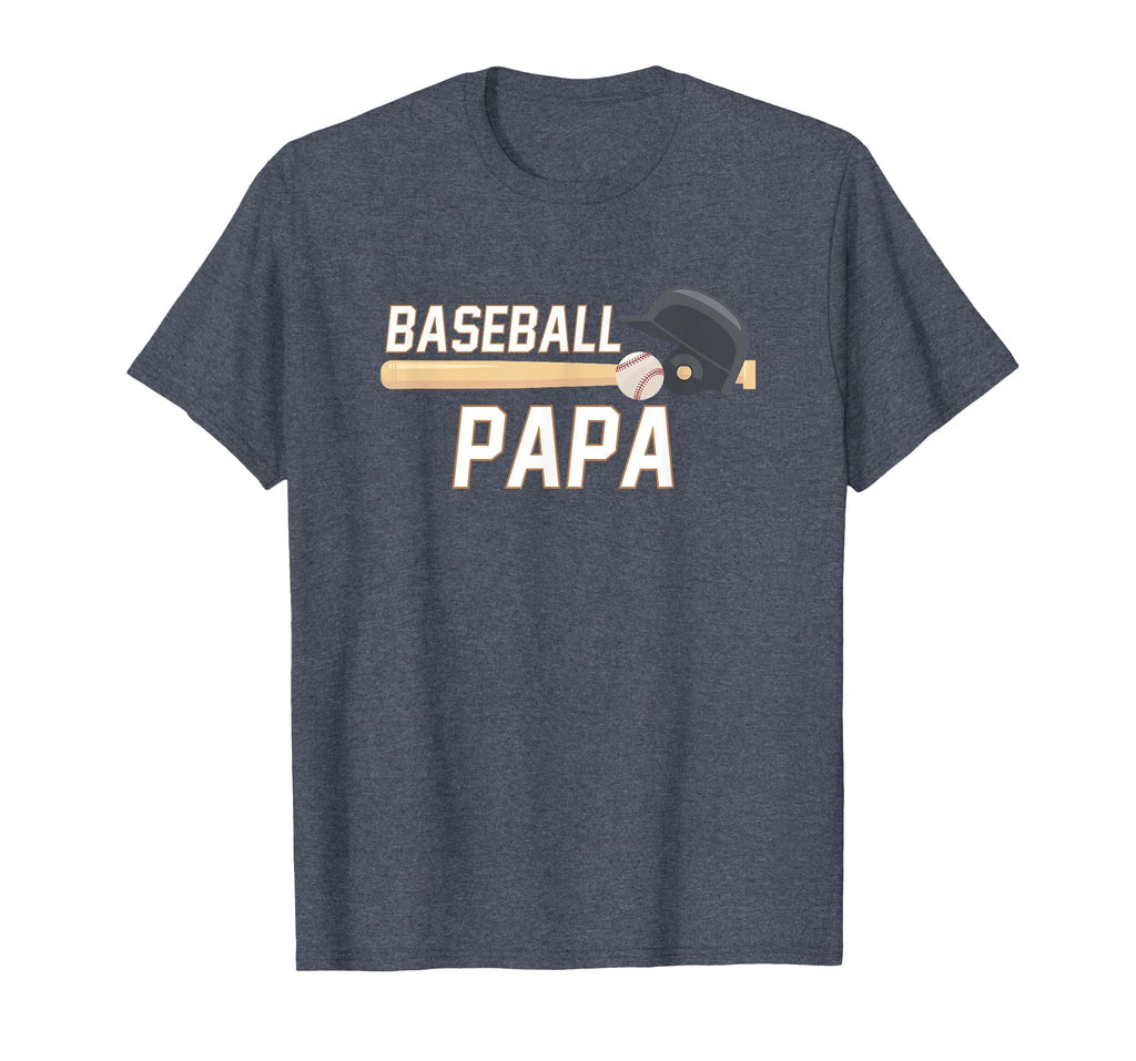 Baseball Papa Fathers Day T-Shirt - Casual Everyday Wear Men Women - T-Shirt, Sweatshirt, Hoodie