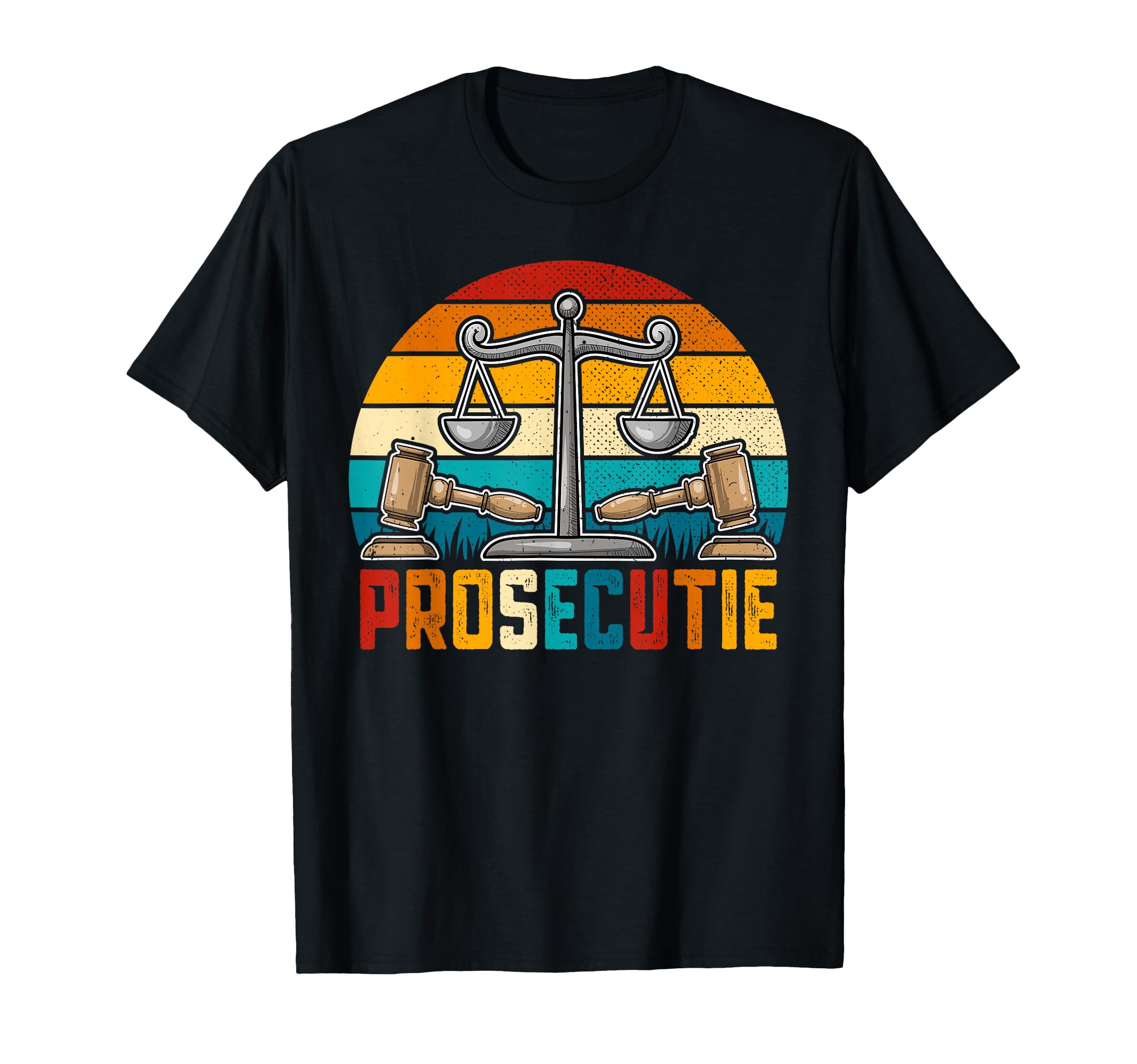 Prosecutie Sunset Prosecutor Lawyer T-Shirt - Minimalist Print for Adults - T-Shirt, Sweatshirt, Hoodie