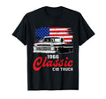 1966 66 C10 Truck American Flag T-Shirt - Aesthetic Graphic Unisex - T-Shirt, Sweatshirt, Hoodie