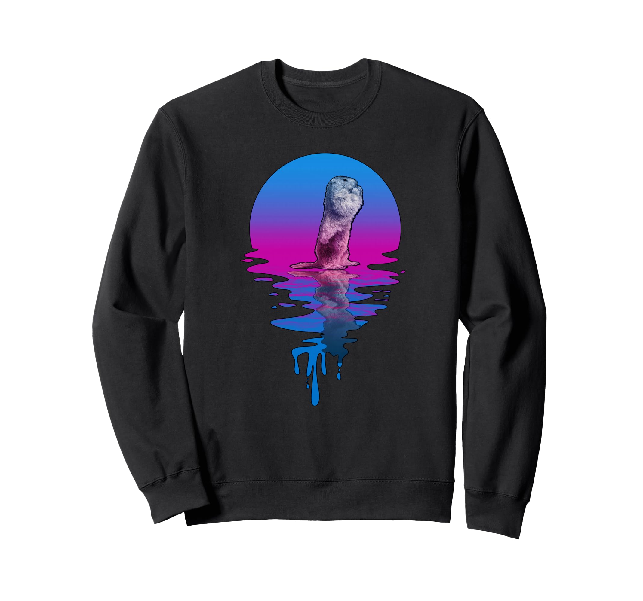 Sunset Woodchuck Sweatshirt - Streetwear Style Men Women - T-Shirt, Sweatshirt, Hoodie