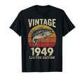 1949 Fishing 77Th Birthday Fisherman T-Shirt - Novelty Apparel Unisex - T-Shirt, Sweatshirt, Hoodie
