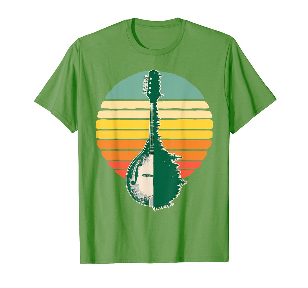 Mandolin Trees Reflection 80S Sunset T-Shirt - Novelty Apparel Unisex - T-Shirt, Sweatshirt, Hoodie