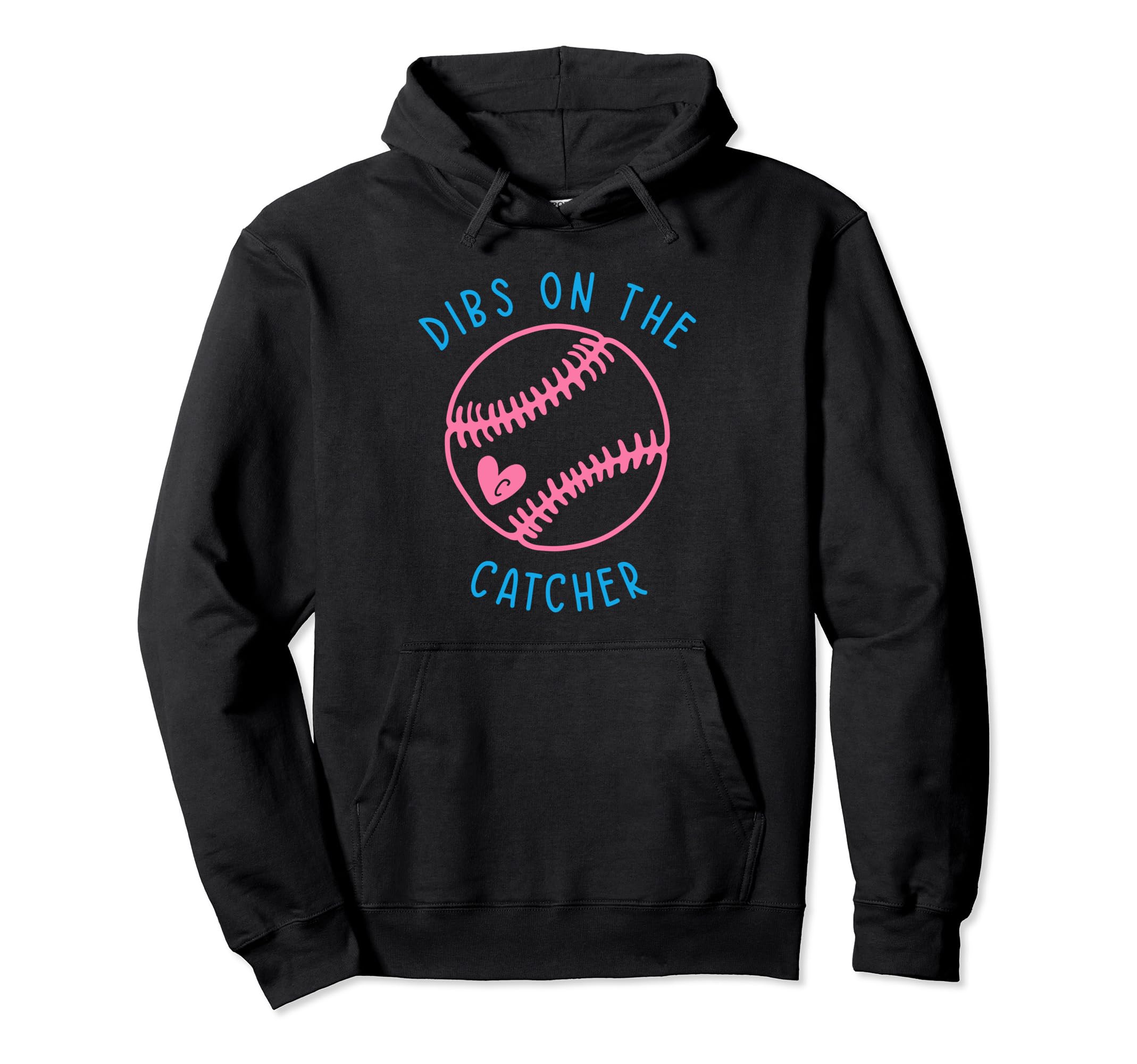 Dibs Catcher Funny Baseball Wife Husband Hoodie - Novelty Apparel Unisex - T-Shirt, Sweatshirt, Hoodie