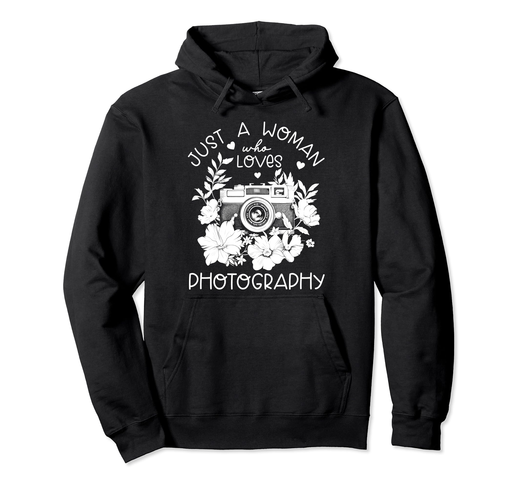Photographer Camera Flowers Photography Hoodie - Aesthetic Graphic Unisex - T-Shirt, Sweatshirt, Hoodie