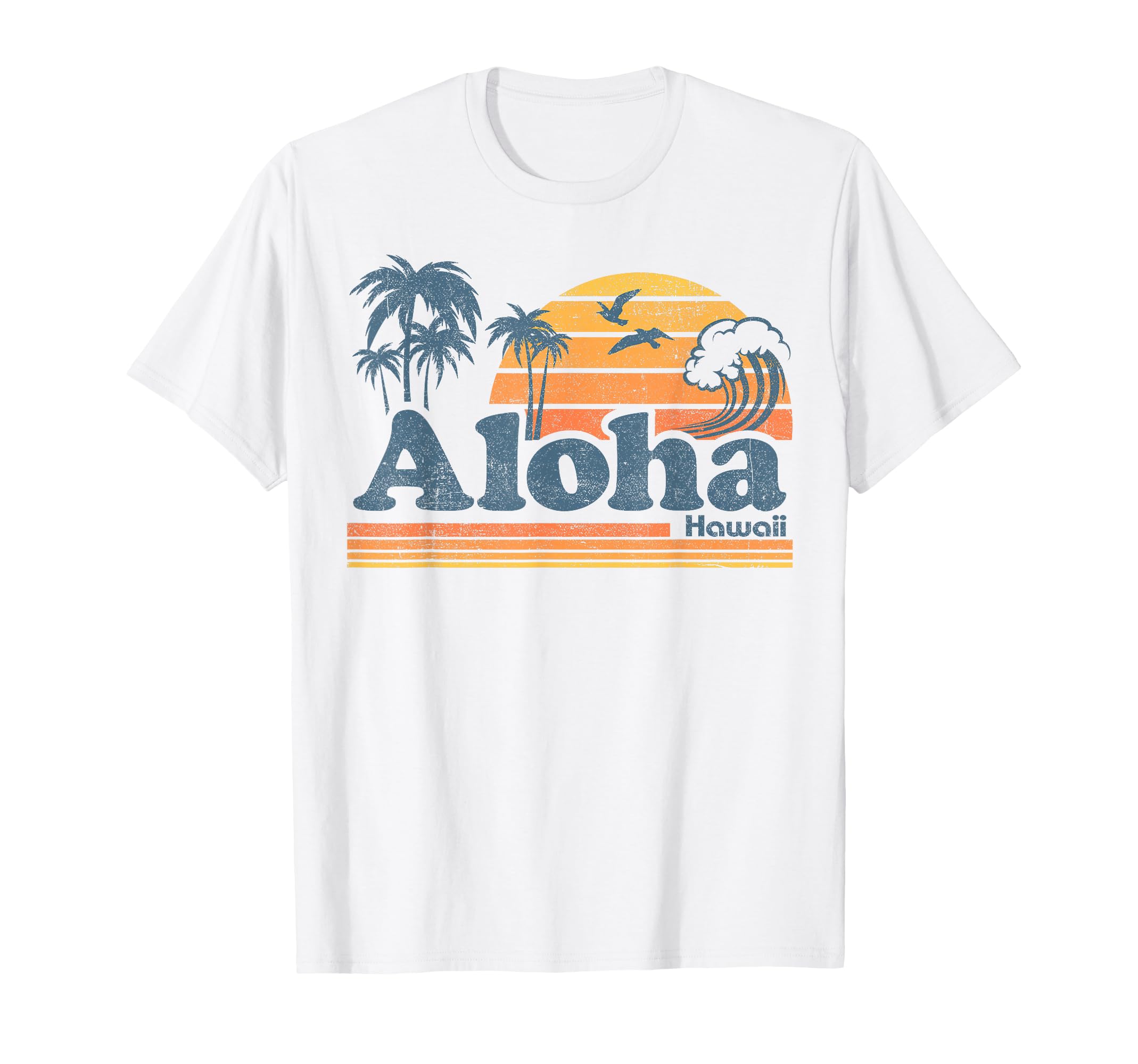 Aloha Hawaii Beach Summer Surfing 70S T-Shirt - Streetwear Style Men Women - T-Shirt, Sweatshirt, Hoodie