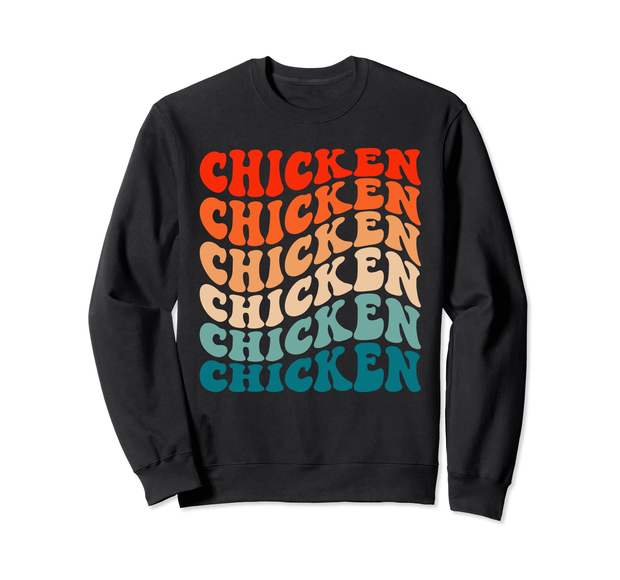 Groovy Boho 70S Chicken Sweatshirt - Casual Everyday Wear Men Women - T-Shirt, Sweatshirt, Hoodie