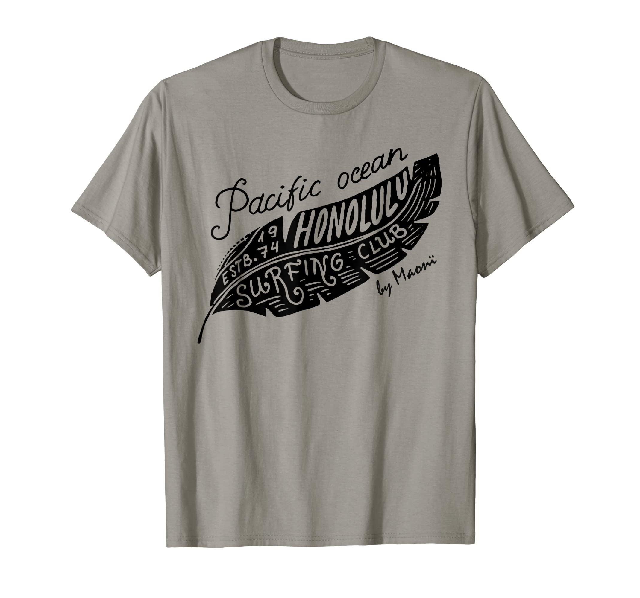 Honolulu Ocean Surf Club Palm Tree T-Shirt - Minimalist Print for Adults - T-Shirt, Sweatshirt, Hoodie