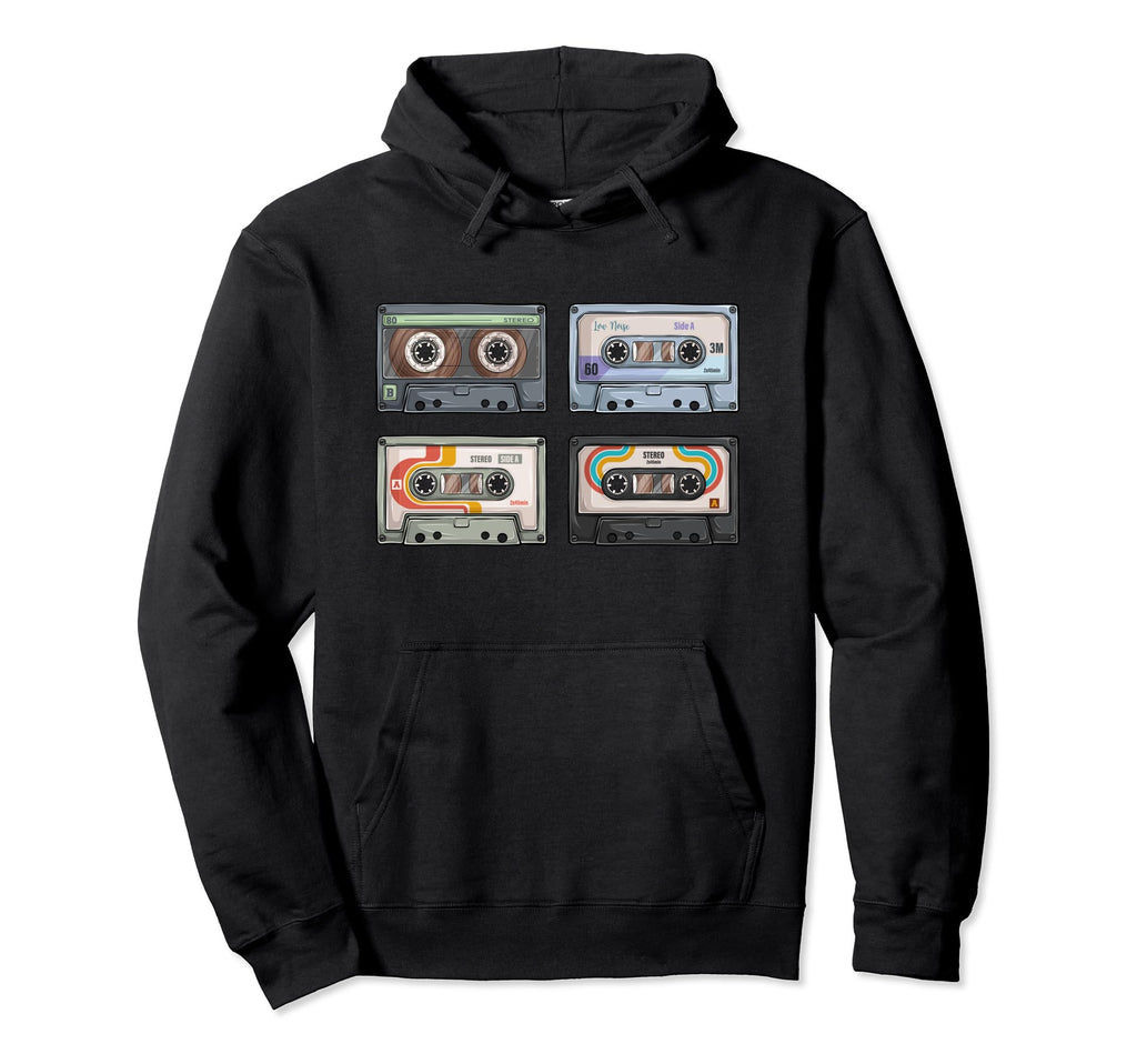 80S Rock Cassettes Rock Cassettes Tapes Hoodie - Streetwear Style Unisex - T-Shirt, Sweatshirt, Hoodie