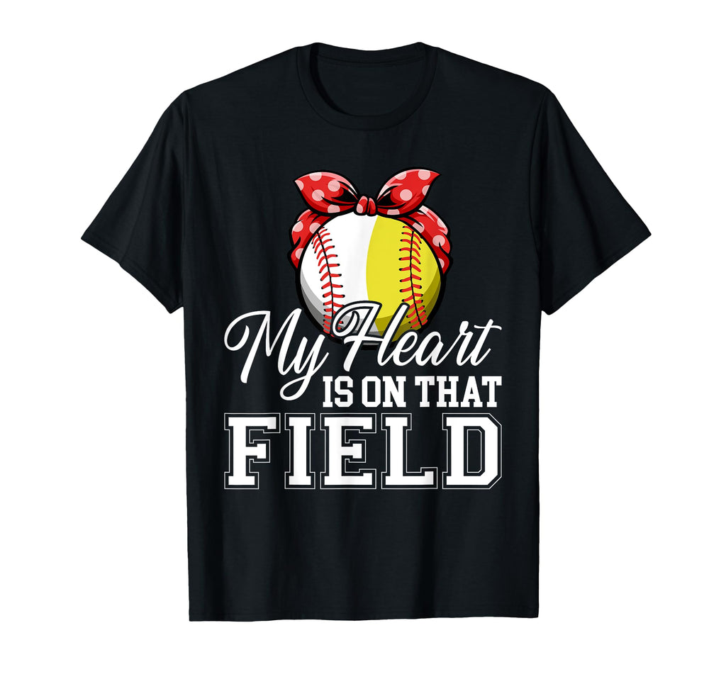 My Heart Is That Field Baseball T-Shirt - Custom Art Print for Adults - T-Shirt, Sweatshirt, Hoodie