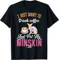 Funny Minskin Cat Coffee Lovers Merch - Adult & Kids T-Shirts, Sweatshirts & Hoodies apparel design preview 1