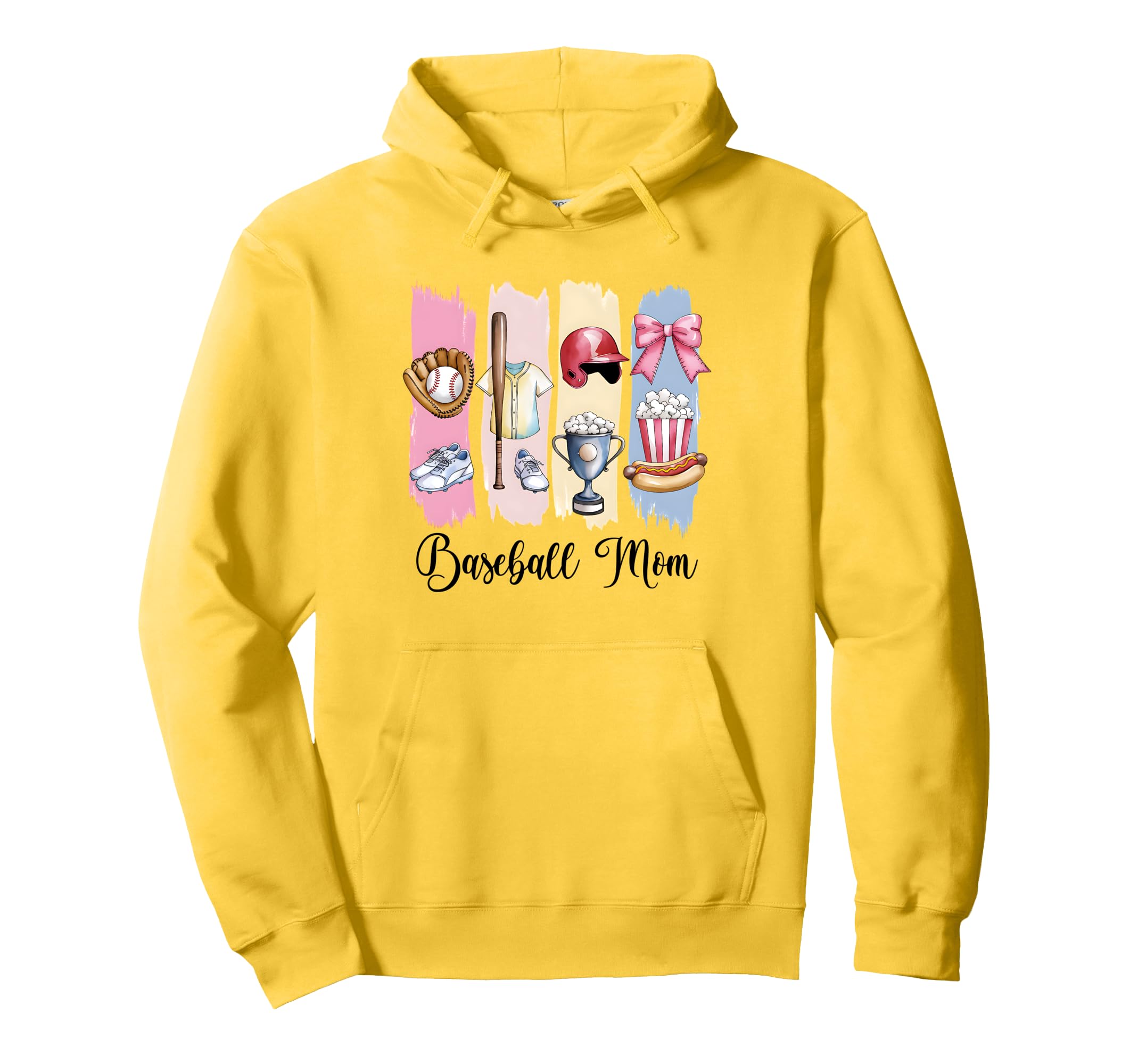 Baseball Coquette Bow Baseball Mom Mothers Hoodie - Graphic Print Unisex - T-Shirt, Sweatshirt, Hoodie