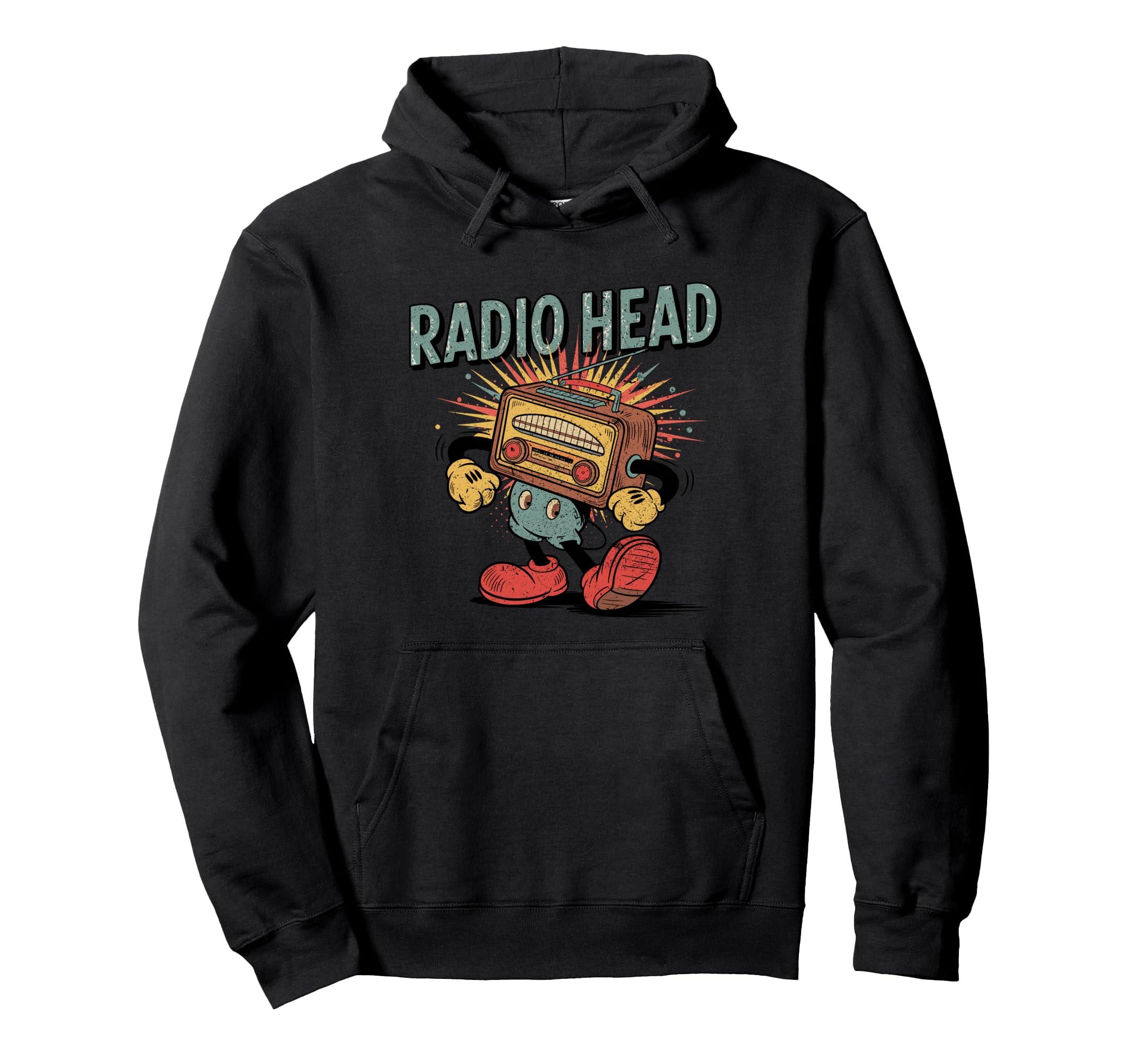 Radio Head Funny Cartoon Hoodie - Trendy Graphic Unisex - T-Shirt, Sweatshirt, Hoodie