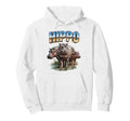 Hippo 70S 90S Hippo Animal Lover Hoodie - Streetwear Style Unisex - T-Shirt, Sweatshirt, Hoodie