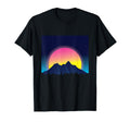 Retrowave Mountain Landscape T-Shirt - Casual Everyday Wear for Adults - T-Shirt, Sweatshirt, Hoodie