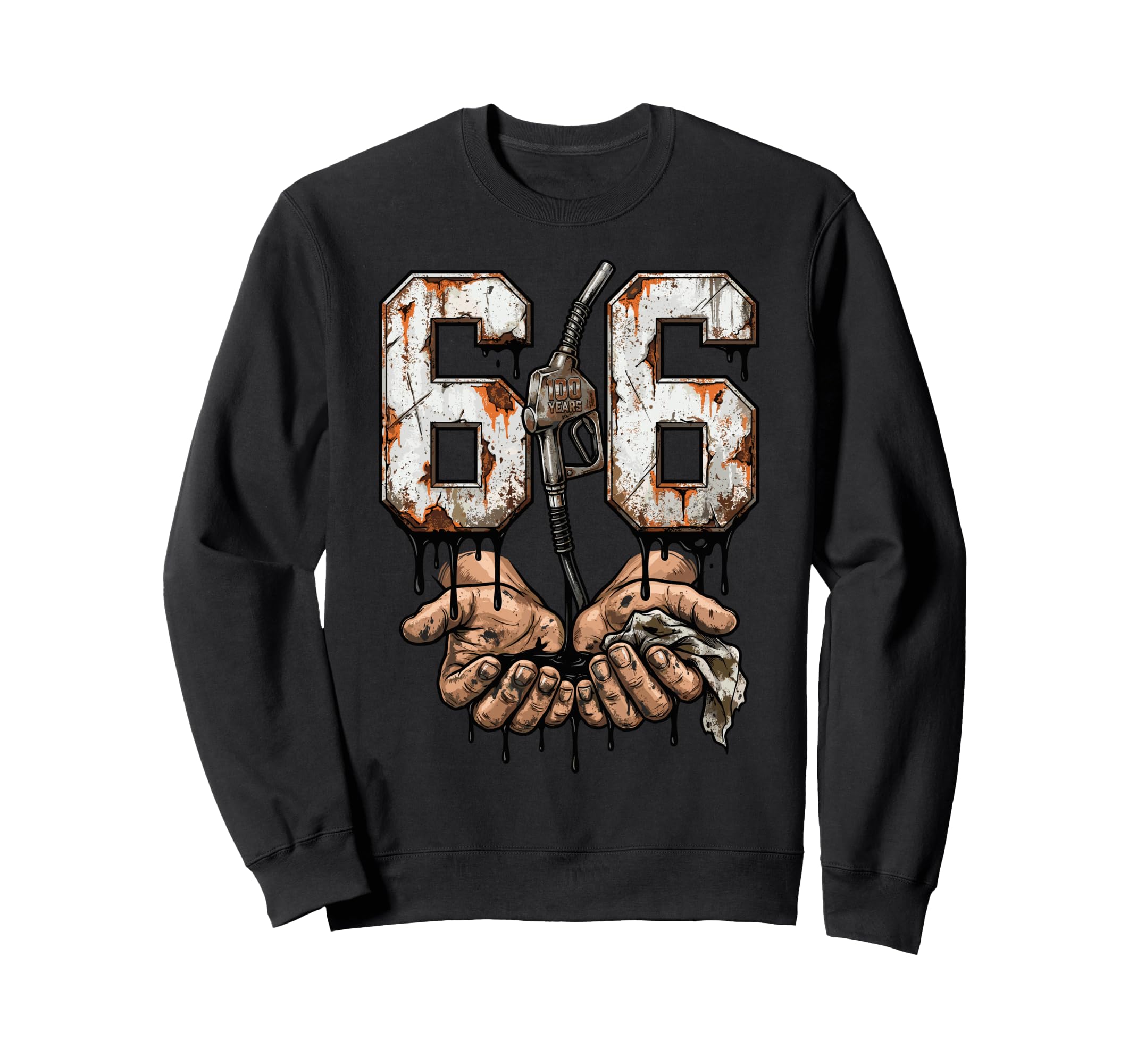 Route 66 100 Years Centennial Gas Pump Sweatshirt - Trendy Graphic Unisex - T-Shirt, Sweatshirt, Hoodie
