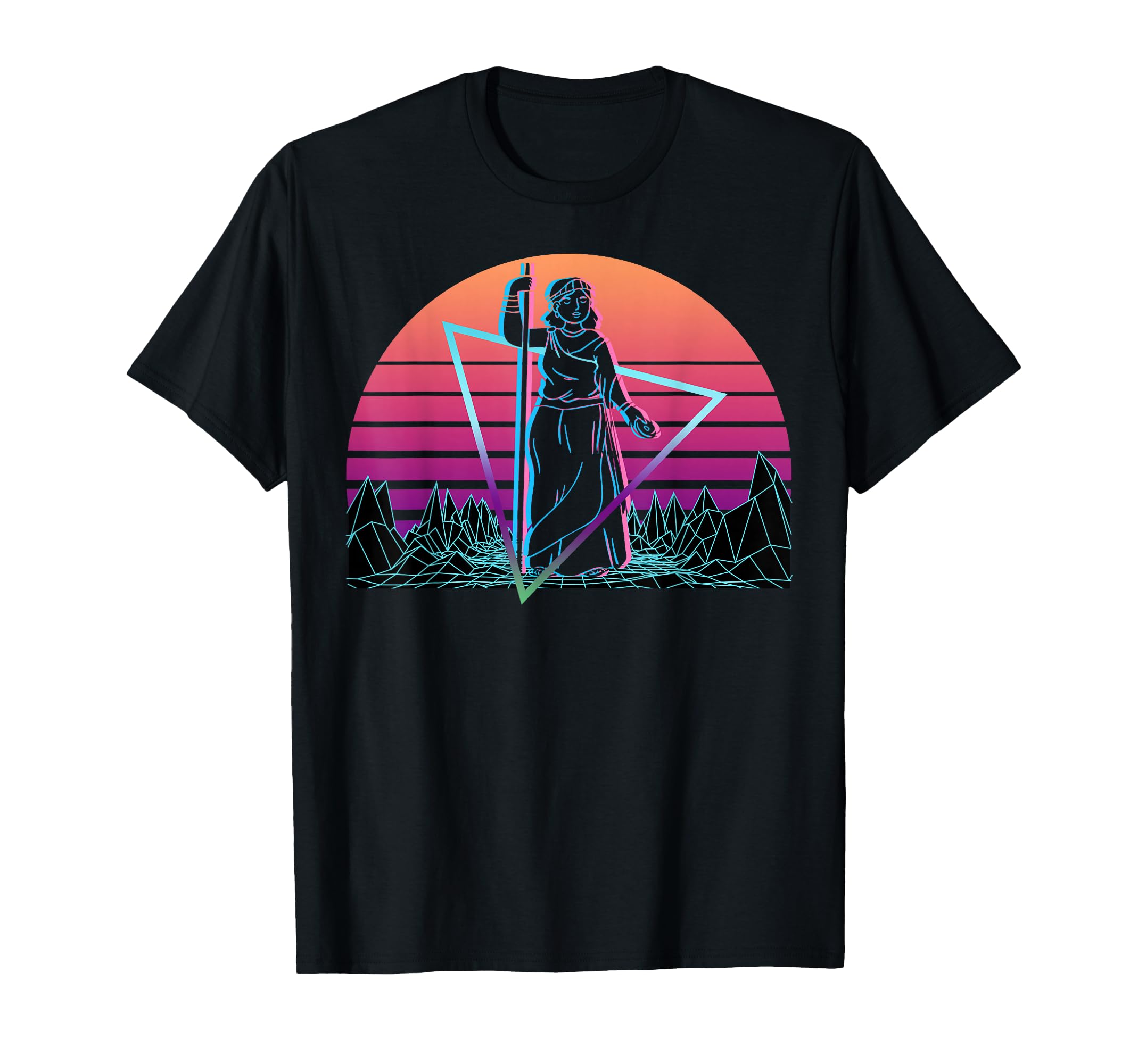 Hera Greek Goddess Vaporwave Aesthetic T-Shirt - Trendy Graphic for Adults - T-Shirt, Sweatshirt, Hoodie
