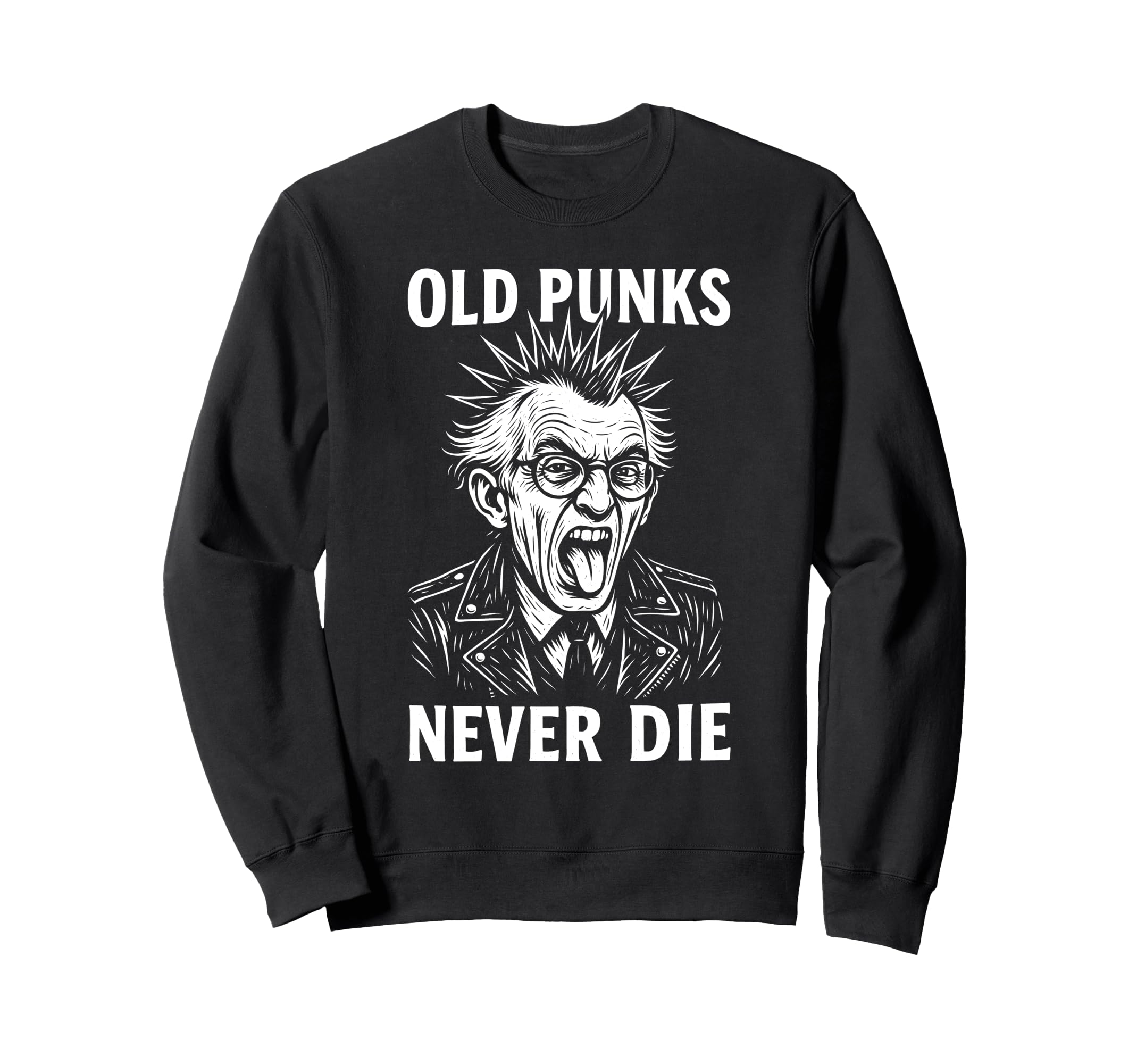 Old Punks Never Die 90S Grunge Sweatshirt - Aesthetic Graphic Men Women - T-Shirt, Sweatshirt, Hoodie