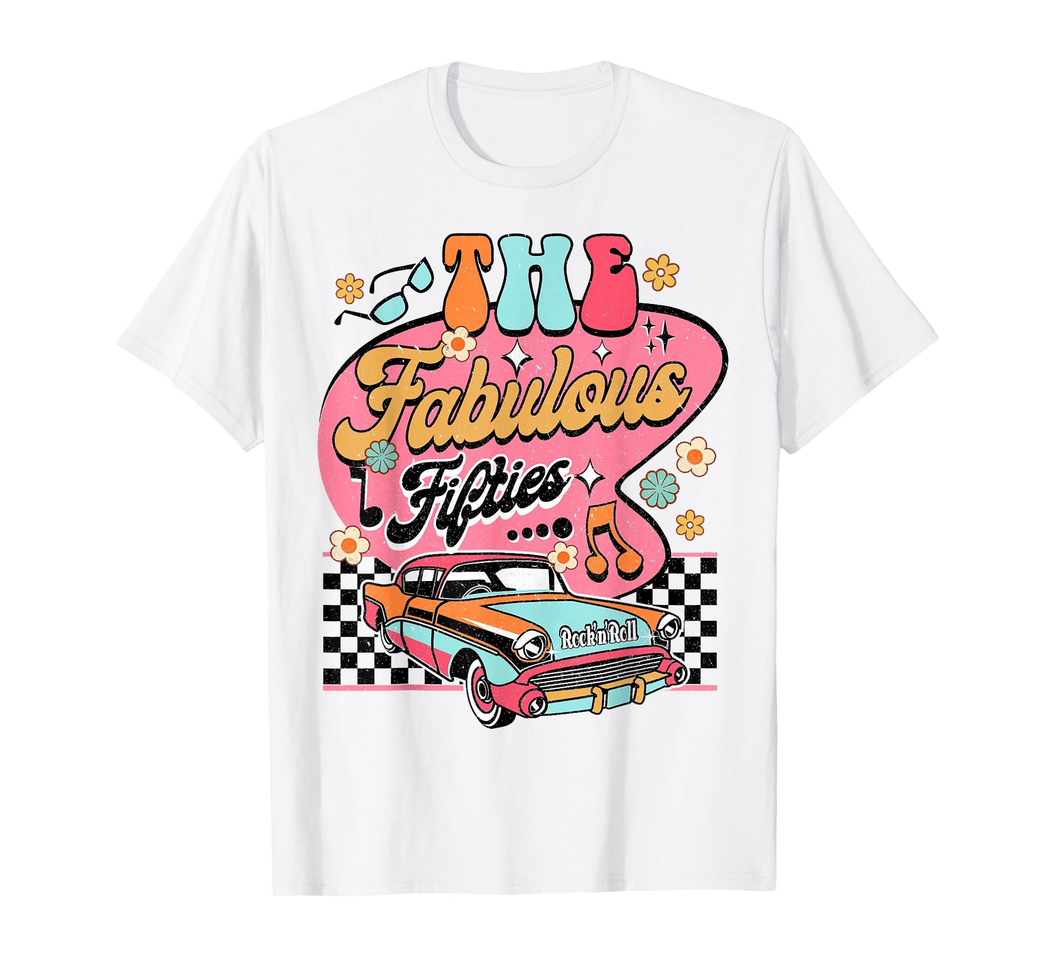 Fabulous Fifties Groovy 1950S T-Shirt - Aesthetic Graphic for Adults - T-Shirt, Sweatshirt, Hoodie