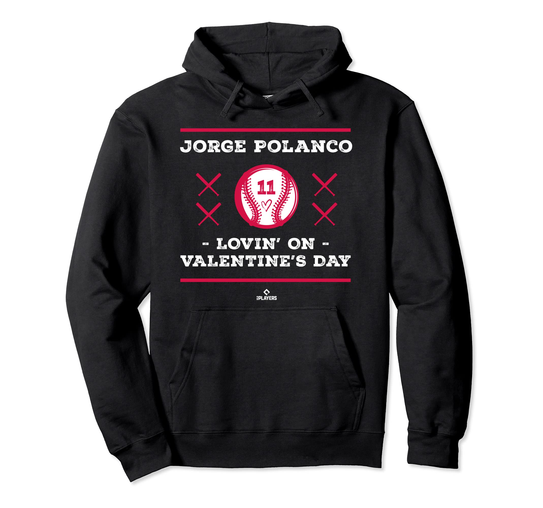 Jorge Polanco Lovin Valentines Day Hoodie - Novelty Apparel Unisex - T-Shirt, Sweatshirt, Hoodie