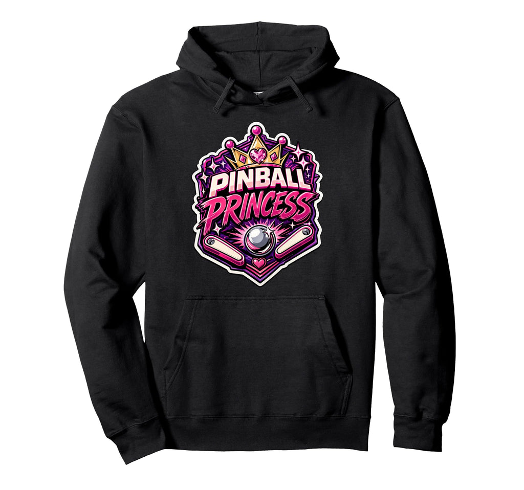 Pinball Princess Machines Funny Arcade Hoodie - Fun Novelty Design Unisex - T-Shirt, Sweatshirt, Hoodie