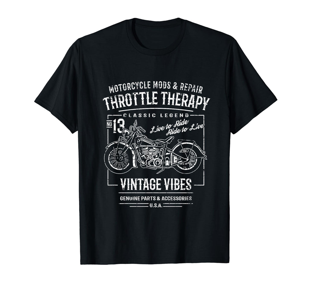 Motorcycle Distressed T-Shirt - Casual Everyday Wear for Adults - T-Shirt, Sweatshirt, Hoodie