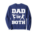 Dad Both Funny Gymnastics Baseball Dad Sweatshirt - Graphic Print Men Women - T-Shirt, Sweatshirt, Hoodie
