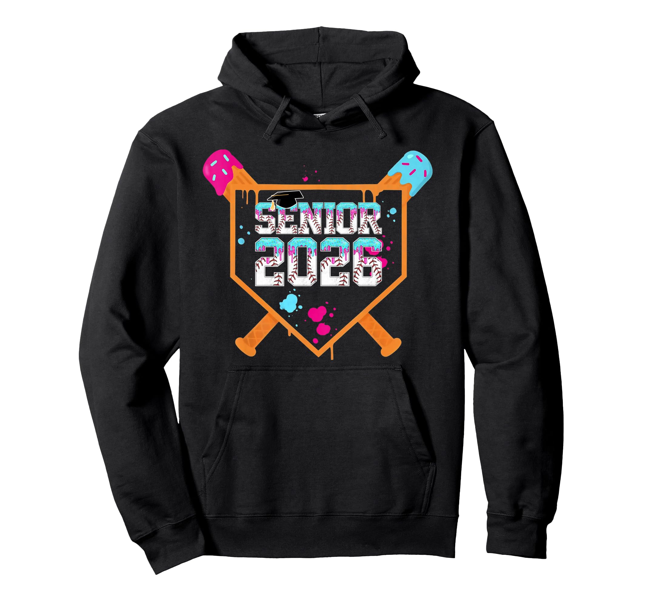 Class 2026 Senior 2026 Graduation Baseball Hoodie - Novelty Apparel Unisex - T-Shirt, Sweatshirt, Hoodie