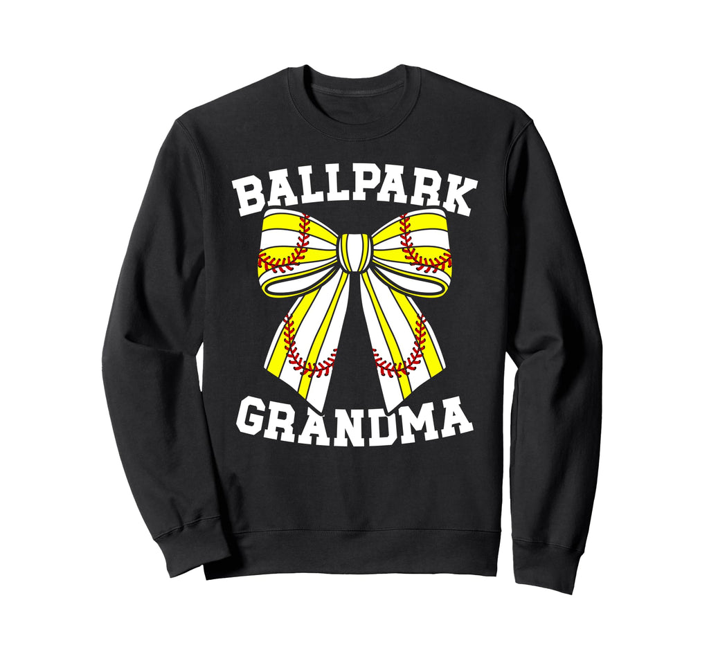 Ballpark Grandma Softball Baseball Sweatshirt - Trendy Graphic Unisex - T-Shirt, Sweatshirt, Hoodie