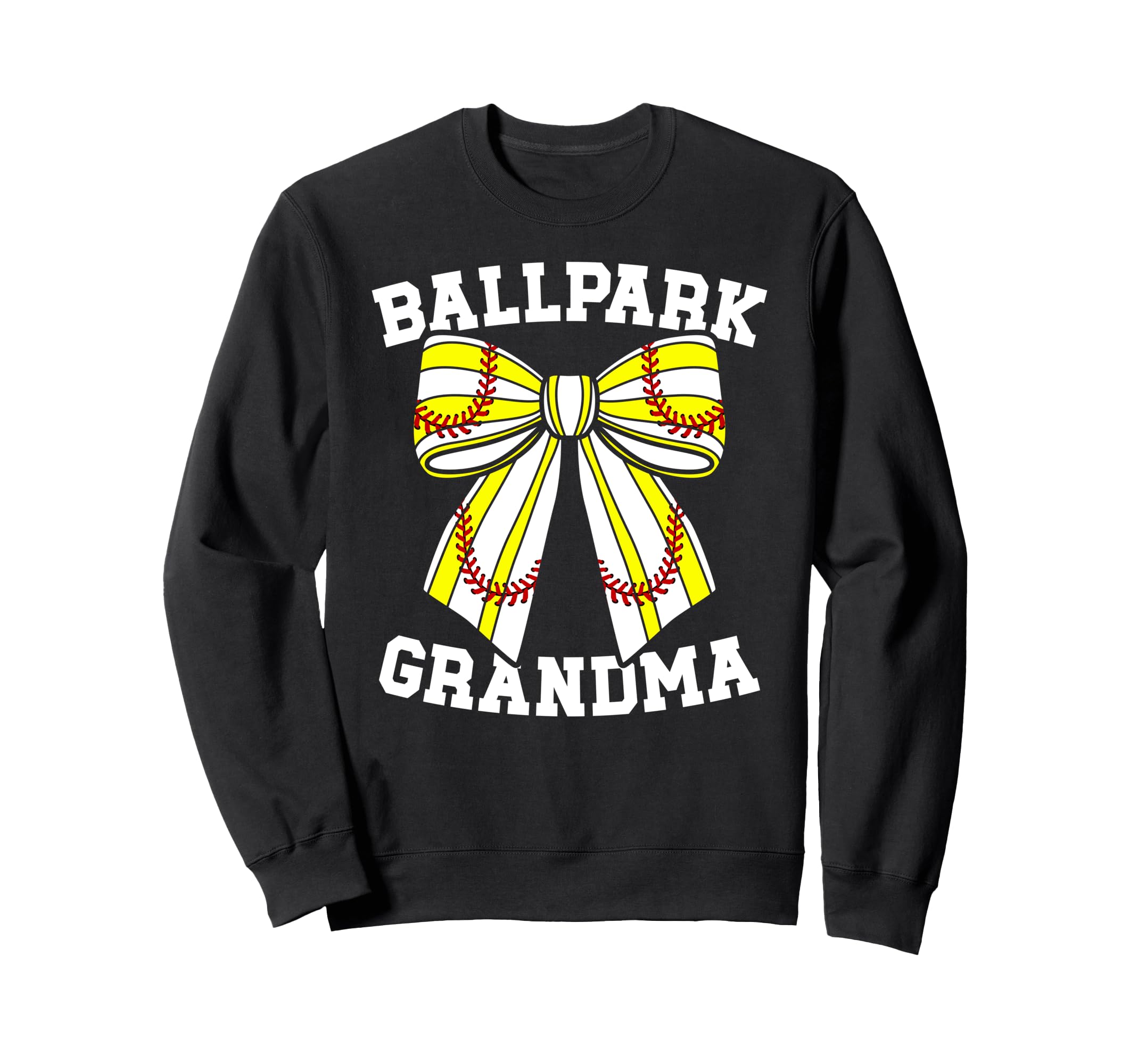 Ballpark Grandma Softball Baseball Sweatshirt - Trendy Graphic Unisex - T-Shirt, Sweatshirt, Hoodie