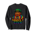 Groovy Kind Luck St Patricks Day Sweatshirt - Minimalist Print for Adults - T-Shirt, Sweatshirt, Hoodie