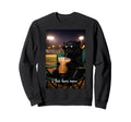 Funny Cat Black Ballfield Baseball Sweatshirt - Novelty Apparel Men Women - T-Shirt, Sweatshirt, Hoodie