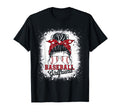 Baseball Girlfriend Messy Bun Hair T-Shirt - Fun Novelty Design Men Women - T-Shirt, Sweatshirt, Hoodie