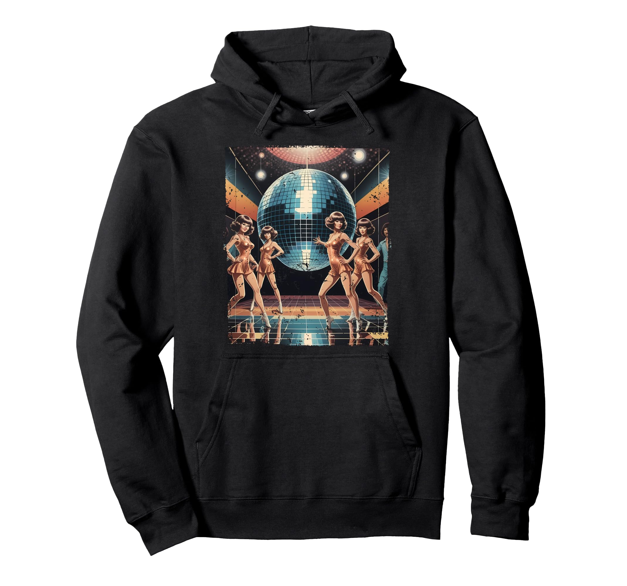Aesthetic Disco Ball Party Hoodie - Trendy Graphic Men Women - T-Shirt, Sweatshirt, Hoodie