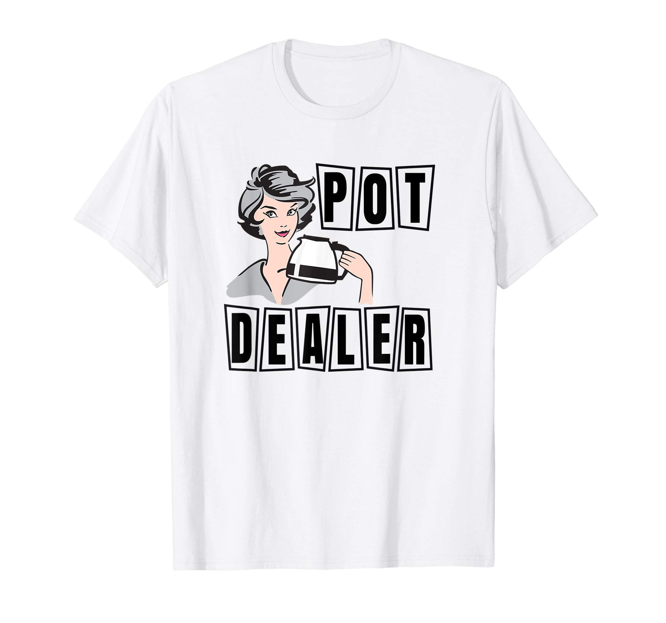 Funny Diner Waitress Server Coffee Pot T-Shirt - Custom Art Print Unisex - T-Shirt, Sweatshirt, Hoodie