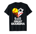 Ball Great Grandma Soccer Baseball T-Shirt - Aesthetic Graphic for Adults - T-Shirt, Sweatshirt, Hoodie