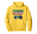 Gaming Press Start Gaming Controller Hoodie - Casual Everyday Wear Unisex - T-Shirt, Sweatshirt, Hoodie