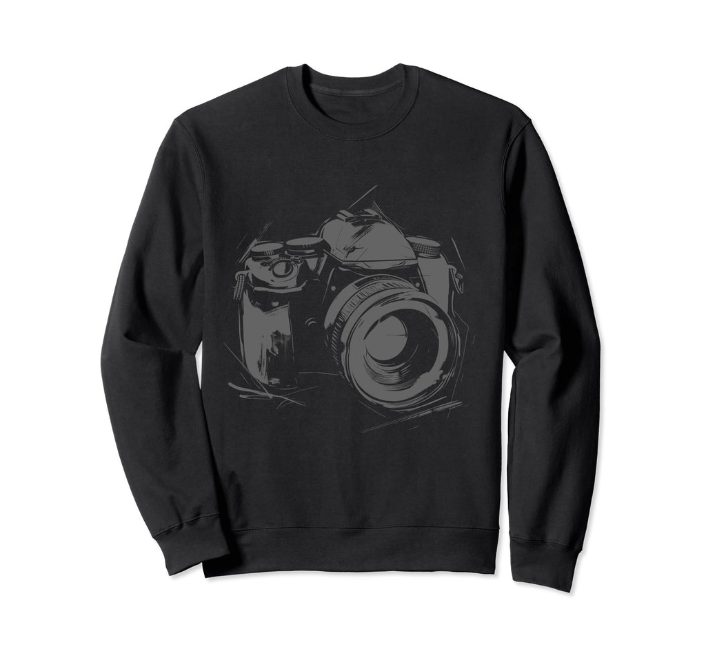 Camera Photography Watercolor Art Sweatshirt - Aesthetic Graphic Unisex - T-Shirt, Sweatshirt, Hoodie