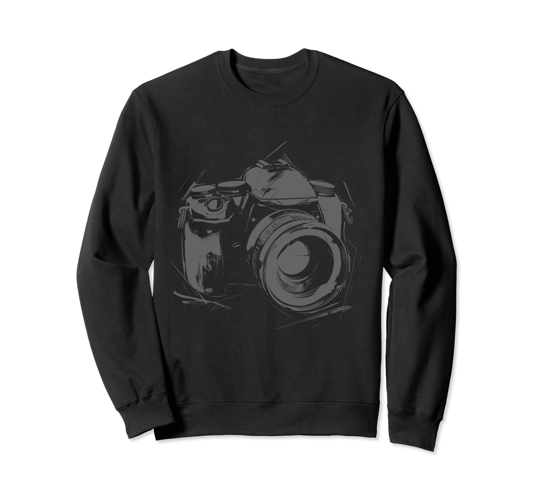 Camera Photography Watercolor Art Sweatshirt - Aesthetic Graphic Unisex - T-Shirt, Sweatshirt, Hoodie