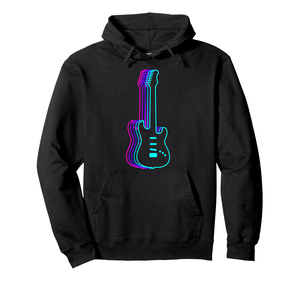 Guitar Instrument Guitarist Vaporwave Hoodie - Minimalist Print Unisex - T-Shirt, Sweatshirt, Hoodie