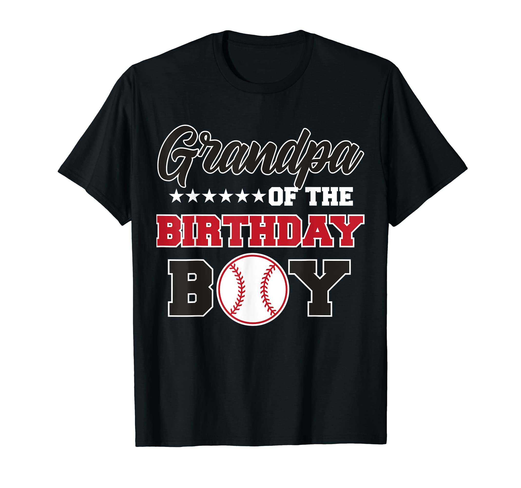 Grandpa Birthday Baseball Sport T-Shirt - Graphic Print for Adults - T-Shirt, Sweatshirt, Hoodie