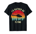 Id Rather Be Flying Sunset Helicopter T-Shirt - Aesthetic Graphic Unisex - T-Shirt, Sweatshirt, Hoodie