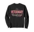 Veterinary Receptionist Groovy Boho Sweatshirt - Streetwear Style Unisex - T-Shirt, Sweatshirt, Hoodie